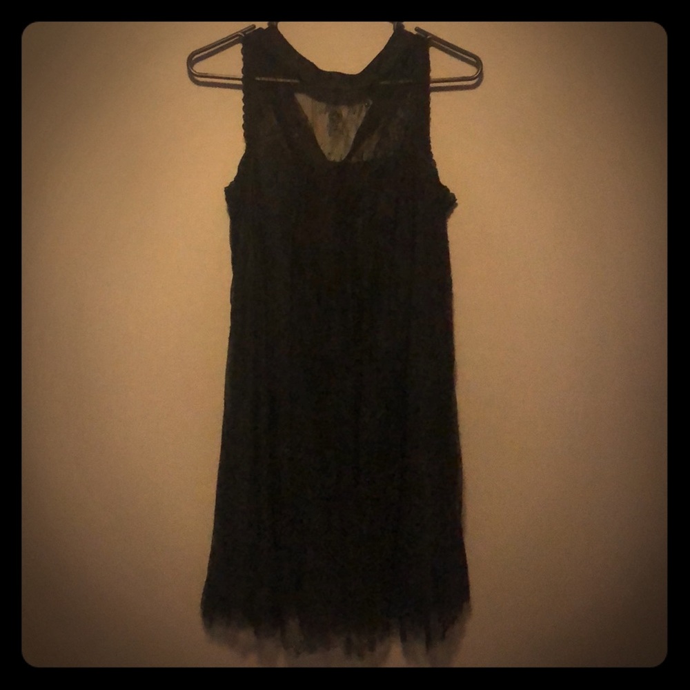 Black lace dress